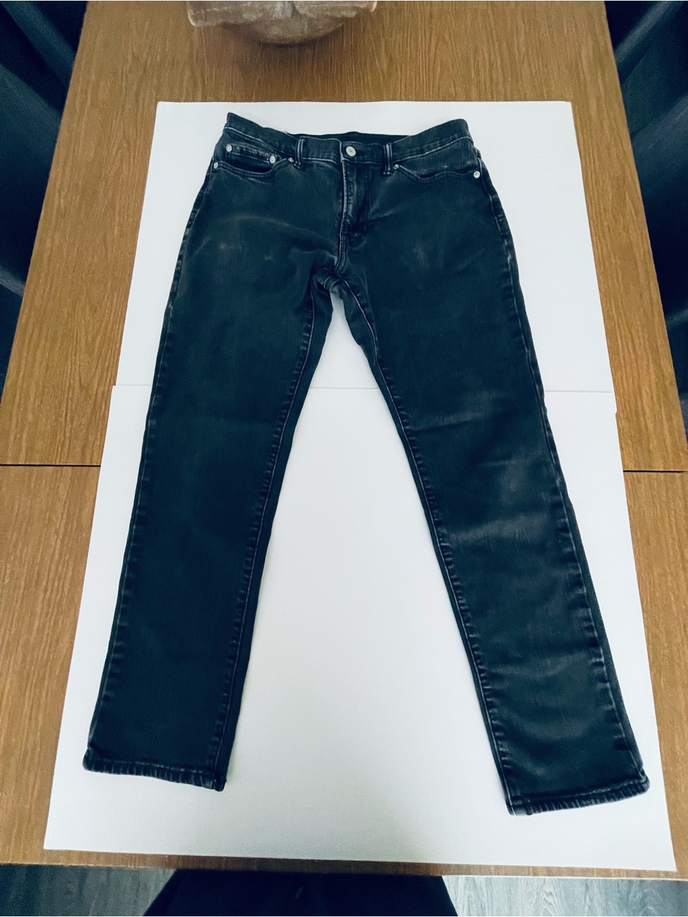 Abercrombie and Fitch mens black slim stretch 32X28